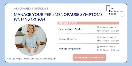 Menopause Masterclasses primary image