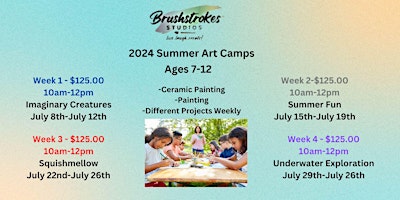 2024 Brushstrokes Studios Summer Art Camp primary image
