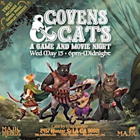 Imagem principal do evento COVENS & CATS | A Game and Movie Night