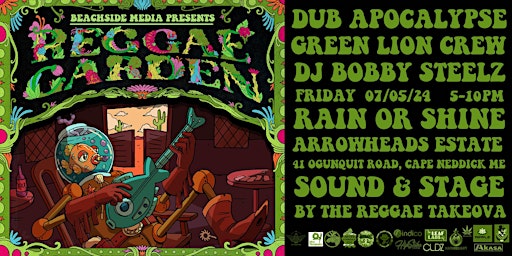 Imagem principal do evento Reggae Garden #2 - Dub Apocalypse x Green Lion Crew X DJ Bobby Steelz