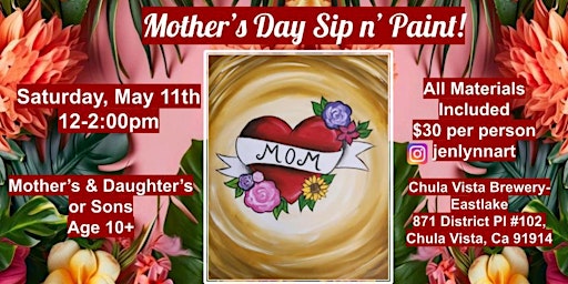 Immagine principale di Mother's Day Sip n' Paint 