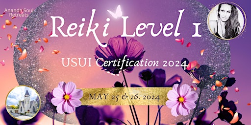 Imagem principal de USUI Reiki Level 1 Certification with Ananda Cait 2024