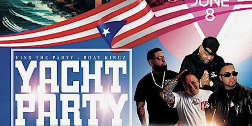 Primaire afbeelding van Midnight Cruise Yacht Party: PR Day Celebrations : Red White & Blue Affair