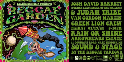 Primaire afbeelding van Reggae Garden #3 - Josh David Barrett & Judah Tribe x Van Gordon Martin