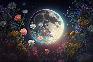Immagine principale di Full Moon Healing Circle Meditation (Flower Moon) 