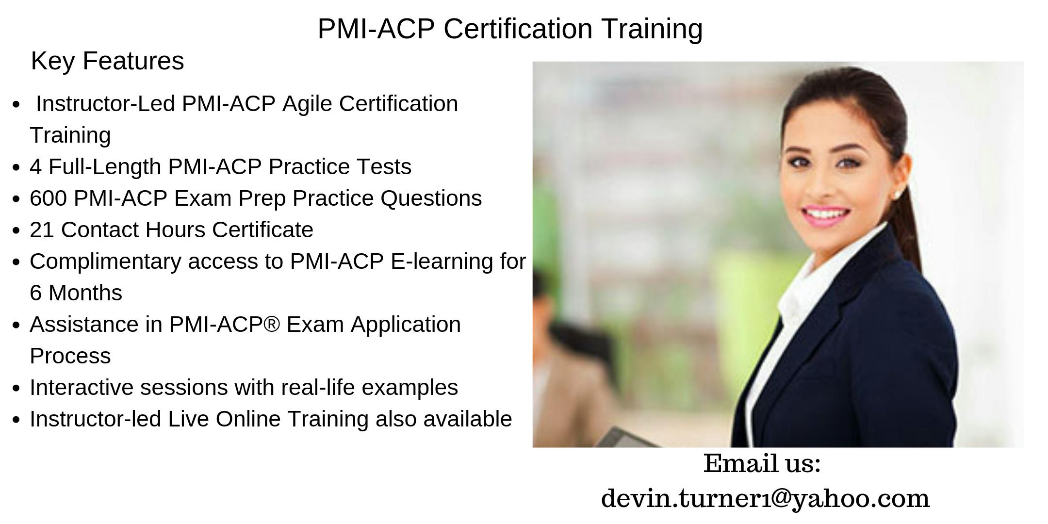 PMI-ACP Training in Eureka, CA