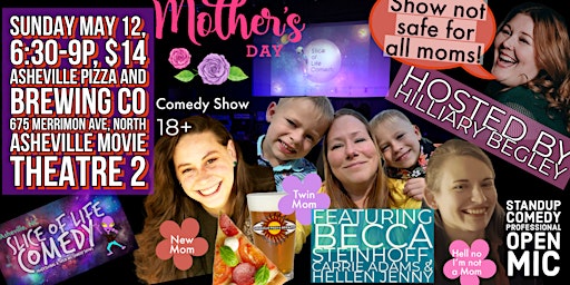 Immagine principale di Mother's Day Comedy Show at Asheville Pizza 