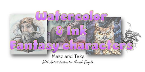 Primaire afbeelding van Watercolor & Ink Fantasy Characters