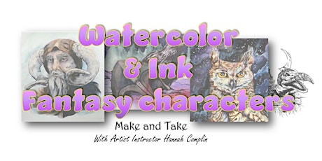 Watercolor & Ink Fantasy Characters