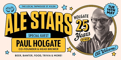 Imagem principal de Ale Stars Beer Appreciation Night - Holgate Brewing