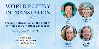 Multilingual Poetry Reading, Discussion + Q&A primary image
