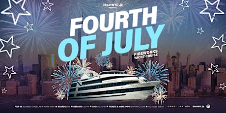 July Fireworks Yacht Cruise NYC | OPEN BAR & FOOD