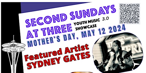 Primaire afbeelding van Feat.15yo Sydney Gates at Second Sundays at Three: Youth Music Showcase