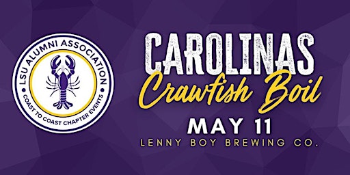 Imagem principal do evento LSU Carolinas Charity Crawfish Boil