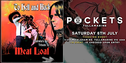 Image principale de TO HELL and BACK - MEATLOAF Tribute | Live @ Pockets