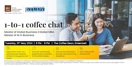 MBA Coffee Chat: Explore the twin-city learning & scholarship opportunities with SP Jain Global