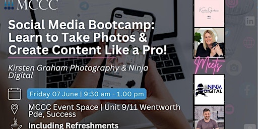Immagine principale di Social Media Bootcamp:  Create content like a pro! 