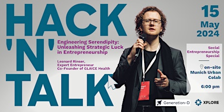 Hauptbild für HACK'N'TALK by XPLORE | Social Entrepreneurship Special