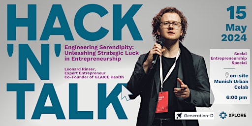 Image principale de HACK'N'TALK by XPLORE | Social Entrepreneurship Special