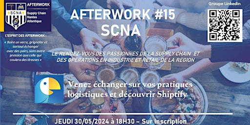 Imagem principal do evento Afterwork Supply Chain Nantes Atlantique - SCNA #15 - Avec Shiptify