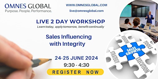 Immagine principale di Sales Influencing with Integrity: 2 Day Training 