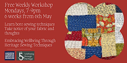 Imagem principal do evento Learn Boro Sewing Techniques Workshops