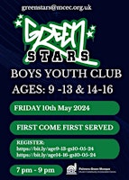Imagem principal do evento Greenstars Youth Club Boys Session - Age 14-16