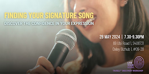 Imagem principal do evento Finding Your Signature Song