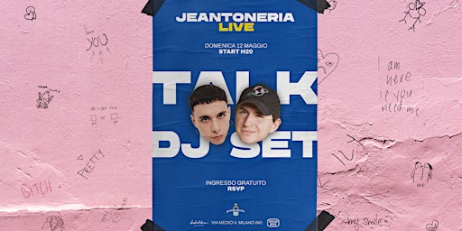 Jeantoneria Live • Podcast + Dj Set • Ostello Bello Milano Duomo primary image