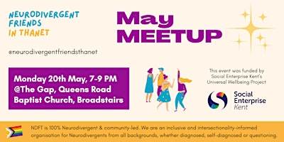 Hauptbild für May Meetup - Neurodivergent Friends in Thanet