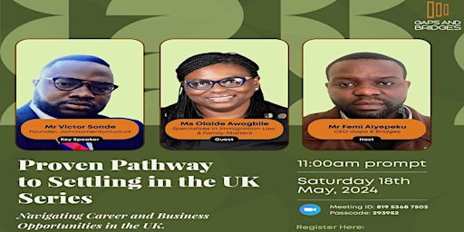 Image principale de Proven Pathway to settling in the UK Series (Part 2)- Careers and Business