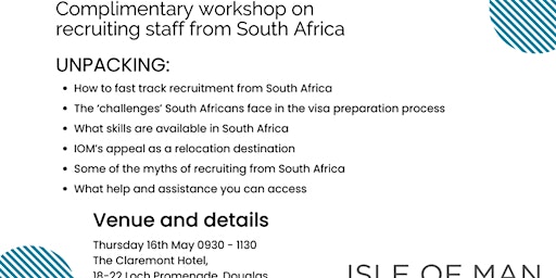 Image principale de Recruiting from South Africa