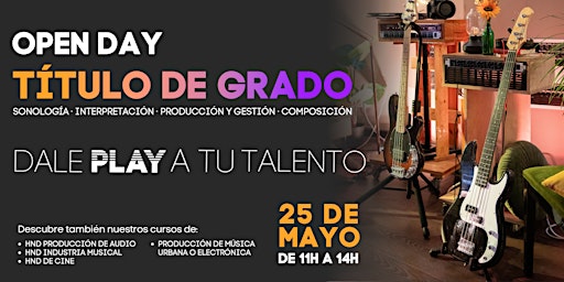 OPENDAY: SAE BARCELONA ... DALE PLAY A TU TALENTO primary image