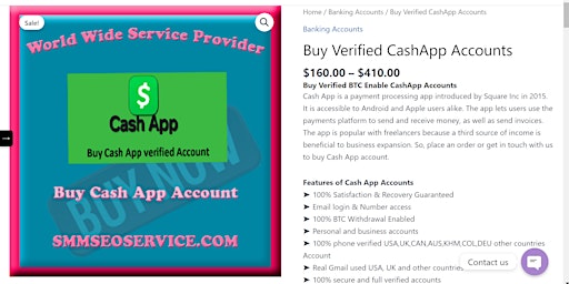Primaire afbeelding van Top 5 Website To  Buy Verified Cash App Accounts - 100% Verified BTC Enable