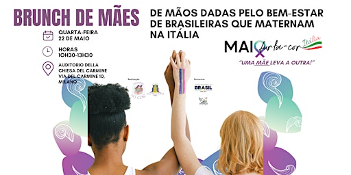 Imagem principal do evento Brunch de Mães: de mãos dadas pelo bem-estar de mães brasileiras na Itália