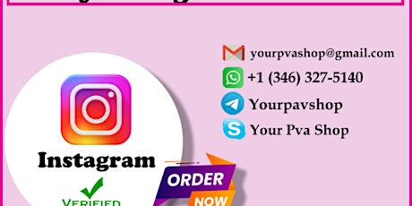 Buy Verified Instagram Account - Buy ID Verify Instagram Act