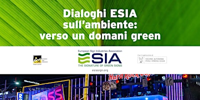 Imagem principal do evento Dialoghi ESIA sull’ambiente: verso un domani green