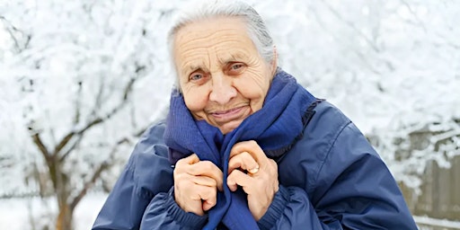 Support the elderly with warm clothes to protect them from the cold primary image