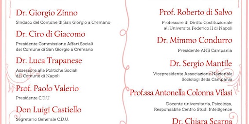 Imagem principal do evento Convegno con Antonella Colonna Vilasi a S. Giorgio a Cremano