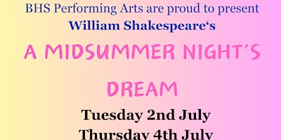 Imagem principal do evento A Midsummer Night's Dream by William Shakespeare