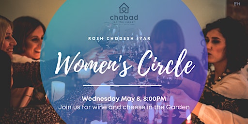 Imagem principal do evento Rosh Chodesh Women's Circle - Iyar Wine and Cheese in the Garden
