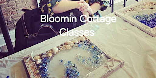 Resin seascape with seaglass workshop In Cresco Pa primary image