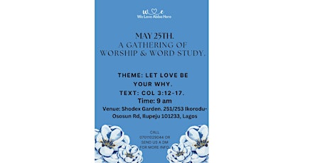 A Gathering of Word Study and Fellowship with Abba Father