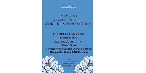 A Gathering of Word Study and Fellowship with Abba Father  primärbild