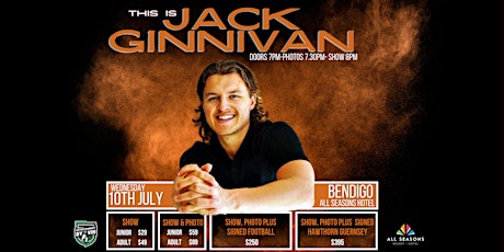This is Jack Ginnivan - LIVE at All Seasons Resort, Bendigo!