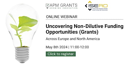 ONLINE WEBINAR  - Uncovering Non-Dilutive Funding Opportunities (Grants)