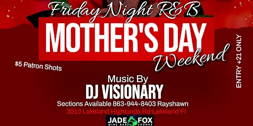 Imagem principal do evento R&B FRIDAYS Mother's Day Edition