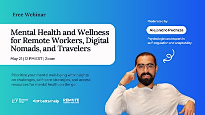 Mental Health and Wellness for Remote Workers, Nomads, and Travelers. primary image