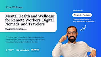 Hauptbild für Mental Health and Wellness for Remote Workers, Nomads, and Travelers.