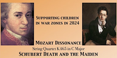 Imagem principal do evento Death & the Maiden String Quartet Concert Supporting Children in War Zones